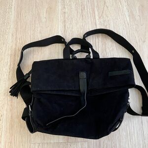 Sherpani Black Canvas Convertible Backpack